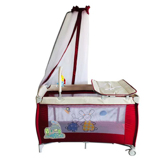 Baby Camp Cot with Mosquito Net & Changing Station Baby Camp Cot with Mosquito Net & Changing Station