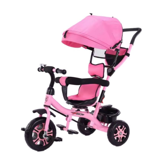 3-in-1 Kids Tricycle Stroller with Parent Push Handle & Canopy 3-in-1 Kids Tricycle Stroller with Parent Push Handle & Canopy