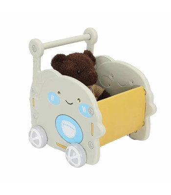 Kids Mobile Toy Storage Trolley with Wheels