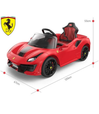 Licensed Ferrari 488 Pista Spider 12V Kids Ride-On Car with Remote Control