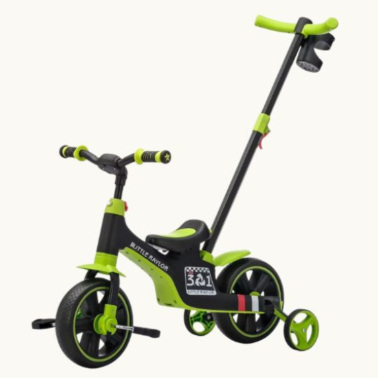 XBL 3-in-1 Toddler Trike Stroller with Parent Push Handle