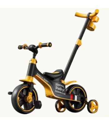 XBL 3-in-1 Toddler Trike Stroller with Parent Push Handle