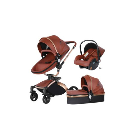 Agape Luxury 3 in 1 Baby Stroller Eggshell 360° Travel System