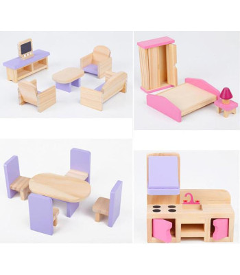 Luxury Pink Wooden Doll House | Large Wooden Dollhouse for Kids South Africa Luxury Pink Wooden Doll House | Large Wooden Dollhouse for Kids South Africa