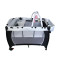 Luxury Baby Camp Cot with Bassinet, Changing Station & Toy Bar
