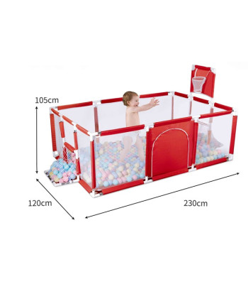 Large Baby & Kids Safety Playpen with Balls, Basketball & Soccer Nets Large Baby & Kids Safety Playpen with Balls, Basketball & Soccer Nets