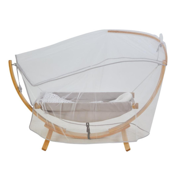 Luxury Wooden Baby Hammock with Canopy | European Beech Wood Baby Cradle Luxury Wooden Baby Hammock with Canopy | European Beech Wood Baby Cradle