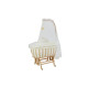 Luxury Solid Beech Wood Baby Cradle Cot with Mosquito Net Luxury Solid Beech Wood Baby Cradle Cot with Mosquito Net