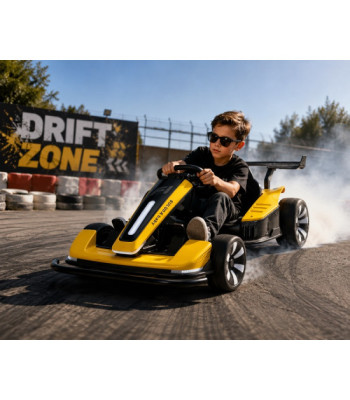 AT F1 24V Kids Electric Drift Go Kart with 4 Motors, LED Lights & Music AT F1 24V Kids Electric Drift Go Kart with 4 Motors, LED Lights & Music