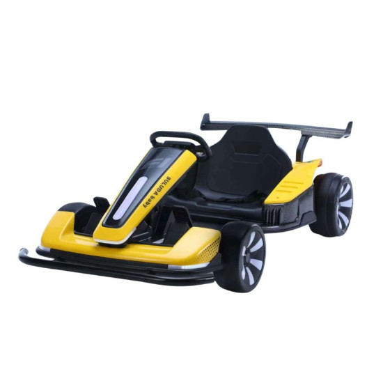 AT F1 24V Kids Electric Drift Go Kart with 4 Motors, LED Lights & Music