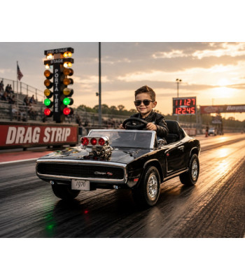 Licensed 1970 Dodge Charger 24V Kids Ride-On Car with Remote Control Licensed 1970 Dodge Charger 24V Kids Ride-On Car with Remote Control