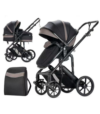 688 2-in-1 Baby Stroller Travel System with Removable Bassinet & Nappy Bag